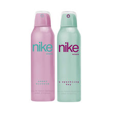 Nike Woman Eau De Toilette Deodorant (Sweet Blossom + A Sparkling) - Pack Of 2