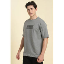 Allen Solly Men Grey Solid Crew Neck T-Shirt