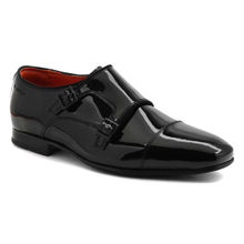 Ruosh Black Occasion-Monk Strap Shoes