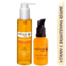 Natural Vibes Ayurvedic Vitamin C Brightening Skin Care Regime Combo