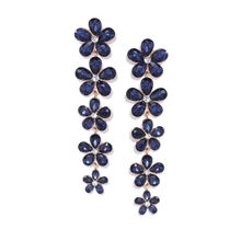 Youbella Stylish Party Wear Jewellery Gold Plated Drop Earrings For Women (Blue)