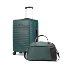 Assembly Medium Check-In (24 Inch) Trolley Bag With Duffle Bag 38L- Green