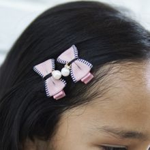 Ayesha Lil Star By Textured Bow Hair Pins (Set of 2)