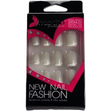 Nascita False Nails White Natural French 00030