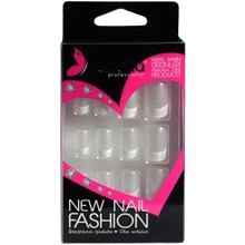 Nascita False Nails White Natural French 00040