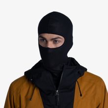 Buff Unisex Black Polyester Ecostretch Balaclava Solid