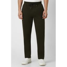 Van Heusen Olive Solid Casual Track Pants