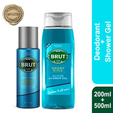 Brut Sport Style All - In- One Hair & Body Shower Gel + Deodorant Spray