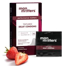 Man Matters 3-in-1 Condoms For Men - Strawberry Flavour