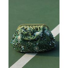 AYE VI Kale Ruched Clutch