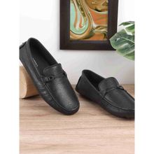 Metro Men Black Loafers