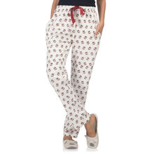 Nite Flite Women'S Nutella Printed White Cotton Pyjamas