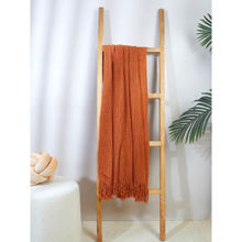 Mason Home Knitted Cable Throw Rust