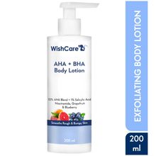 Wishcare 10% AHA + 1% BHA Body Lotion - Glycolic & Lactic Acid Body Lotion With Niacinamide