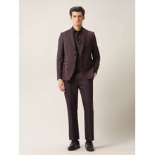 Arrow Mens Dobby Tailored Fit Ceremony Blazer with Waistcoat & Trouser