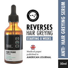 ThriveCo Anti-Grey Hair Serum with Arcedin, Biotin, Black Tea for Grey Reversal & 100% Grey Coverage