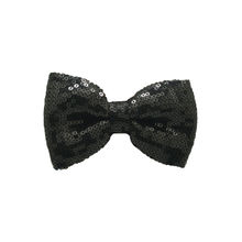 The Tie Hub Black Sequin Bow Tie