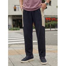 Nobero Men Blue Straight Fit Travel Trackpant