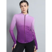 Athlisis Purple Gradient Women Ombre Dry-Fit Outdoor Jacket