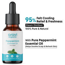 Aravi Organic 100% Pure Peppermint Essential Oil For Hair Growth, Hair Fall Control & Scalp