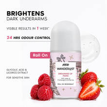 Nykaa Wanderlust Dreaming of Paris Brightening Underarm Roll On, Sensitive Skin, 24H odour control