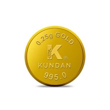 Kundan 0.25 gm (99.5) Kundan Logo Gold Coin