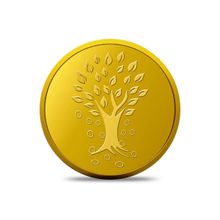 Kundan 4 gm Kalpataru Tree 24KT 999.9 Yellow Gold Coin
