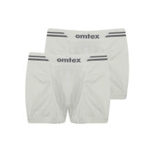 Omtex Mens Athletic Seamless Short Stretchable Trunks White (Pack of 2)