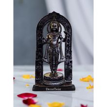 DecorTwist Black Wooden Ayodhya Ram Lala Idol Murti Decorative Showpiece