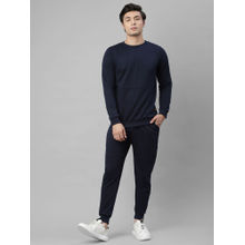 RIGO Men Navy Round Neck Terry Track Suit