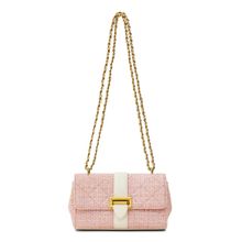 MIRAGGIO Estelle Tweed Crossbody Bag For Women -Pink (S)