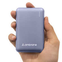 Ambrane Powerlit 22.5W Fast Charging Output 10000 mAh Lithium Polymer Power Bank Purple