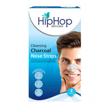Hiphop Skin Care Cleansing Charcoal Nose Strips for Men - Blackhead Remover & Pore Cleanser (3 Strips)