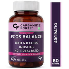 Carbamide Forte PCOS Supplement for Women, 40:1 Ratio Myo-Inositol to D-Chiro-Inositol, Tablets