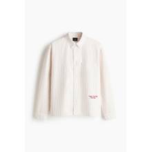 H&M Men White Relaxed Fit Oxford Shirt