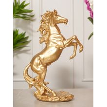 HOME 360 Jumping Horse Sculpture Showpiece Large - Gold