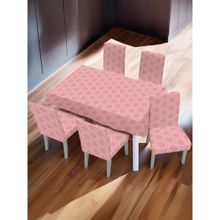 UMAI Dining Table Chair Cover Pink (Set of 5)
