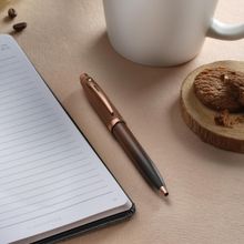 Sheaffer 100 9374 Coffee Edition Matt Brown Ballpoint Pen with Regal Pvd Trims