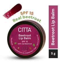 CITTA Beetroot Lip Balm SPF 15 For Pigmented, Dry, Chapped L...
