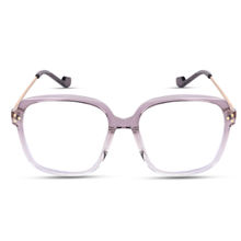 Voyage Purple & Clear Oversize Frame for Men & Women TR83027MG3851