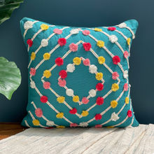 Ame decorative cushion cover, Bohemian Eclectic Folk - 18x18