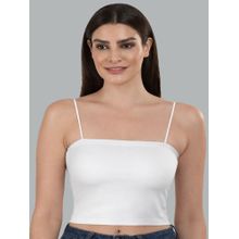 Mod & Shy Women White Lightly Padded Long Line Bralette Bra