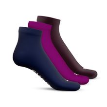 TalkingSox Multi-Color Bamboo Soft Seamless Socks (Pack Of 3)