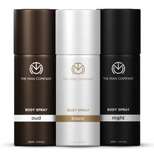 The Man Company Oud, Blanc & Night Body Spray Combo Pack - Pack Of 3