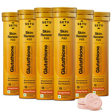 Setu Skin Renew L-Glutathione Tablets with Vitamin C for Clear & Glowing Skin - Orange (Pack of 1)