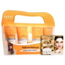 VLCC Salon At Home Combo - Anti Tan Facial Kit & Manicure Pedicure Kit