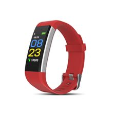 Portronics Kronos X3 Smart Fitness Band with Steps Tracker, BP & Heart Rate Monitor-Red