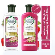 Herbal Essences Strawberry Shampoo & Conditioner For Voluminous Hair - No Parabens, No Colourants