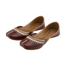 Korakari Womens Leather Juti-Brown