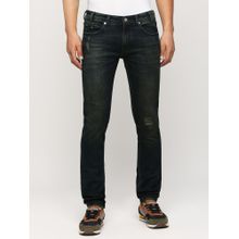 Pepe Jeans Vapour Dark Blue Mid Rise Slim Fit Jeans